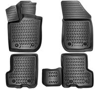 Elmasline - Set di tappetini in gomma di design 3D per auto, bordo extra alto da 5 cm