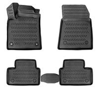 Elmasline - Set di tappetini in gomma di design 3D per Renault Kadjar, anno di costruzione dal 2015, bordo extra alto da 5 cm