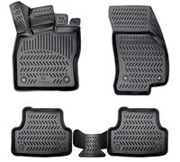 Elmasline, set di tappetini in gomma per auto, bordo extra alto da 5 cm