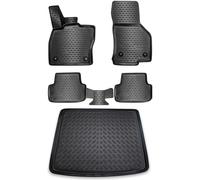 ELMASLINE Set Tappeti Gomma 3D + Vasca Bagagliaio VW GOLF 7 Variant 2012-2021