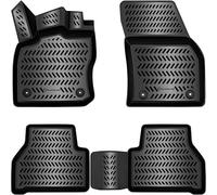 ELMASLINE Set Tappetini in Gomma 3D per VW Caddy 5 (V) 2020-2025 | Bordo Extra Alto da 5 cm - Tappetini