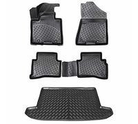 ELMASLINE Tappetini in gomma 3D e vasca per bagagliaio per KIA SPORTAGE 4 (2015-2021) QL piano di carico superiore | accessori tappetini per bagagliaio tappetini per pavimento