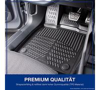 ELMASLINE Tappetini in gomma 3D e vasca per bagagliaio per Opel Grand Land dal 2025 Mild-Hybrid | 2° generazione (piano di carico superiore), accessori tappetini per bagagliaio
