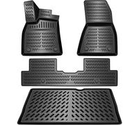 ELMASLINE Tappetini in gomma 3D e vasca per bagagliaio per Renault 5 E-Tech (R5) 2024-2025 (base di carico standard), accessori tappetini per bagagliaio