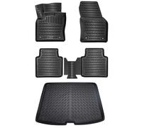 ELMASLINE Tappetini IN Gomma & Copri Baule Set per Skoda Kodiaq Da 2016