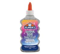 Elmer’s colla glitterata, argento, lavabile e adatta ai bambini, 177 ml