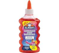 Elmer’s Colla Vinilica Glitterata, Lavabile e Adatta ai Bambini, Ottima per Realizzare Slime, Rosso, 1 Pezzo