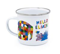 Elmer The Elephant - Tazza da campeggio per bambini, smaltata