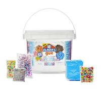 Elmer's Gue Premade Slime Kit - 5 Set Add-ins, 3 Lb. Bucket, Cristallo Trasparente, AttivitÃ Creativa per Bambini
