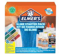 Elmer's Kit di Base per Slime con Colla Trasparente e Glitterata, Penne con Liquido Magico Attivatore di Slime, Confezione da 8