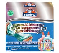 Elmer's kit per slime metallizzato | Il kit per slime include la colla vinilica metallizzata | Con liquido magico attivatore di slime | Kit da 4 pezzi