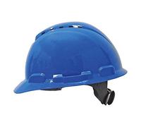 Elmetto 3M, cricchetto, ventilato, fascia antisudore in plastica, blu, H700N-BB