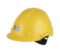 Elmetto 3M, Uvicator, cricchetto, ventilato, fascia antisudore in plastica, supporto per lampada, giallo, G3000NUV-10-GU