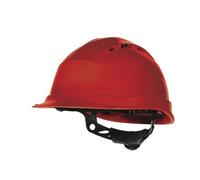 ELMETTO CANTIERE DELTA PLUS QUARTZ-UP IV ROSSO - Ferrero Ferramenta