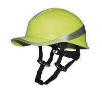 Elmetto da lavoro cantiere antinfortunistica abs giallo fluorescente Deltaplus