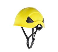 Elmetto da Lavoro SALLET Con Visiera, Caschetto da Cantiere, Protezione per Lavori in Quota, ABS Resistente, EN 397+A1:2012, Regolabile 53-64 cm, Giallo