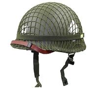 Elmetto d'Acciaio Americano M1 della seconda Guerra Mondiale Hel Elmetto Militare della Replica dell'attrezzatura Militare di Guerra Mondiale per Dimensioni Della Testa 57~63cm