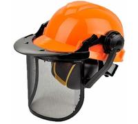 ELMETTO DI PROTEZIONE CON VISIERA E CUFFIA CASCO DA GIARDINO PROFESSIONALE 29143