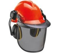 Elmetto protettivo Einhell Caschetto con cuffie e visiera rete boscaiolo casco