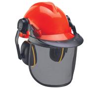 Elmetto Forestale Einhell BG-SH 2 con Visiera e Cuffie Regolabili EN 397 +A1 450