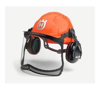Elmetto forestale HUSQVARNA Classic con visiera a rete e cuffie protettive 580754301