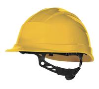 Elmetto GIALLO casco di sicurezza da lavoro cantiere regolaz nucale parasudore