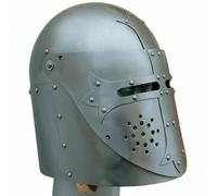 Elmetto medievale in acciaio da collezione Knight Tournament Close Armor Stee...