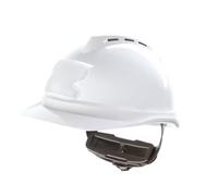 Elmetto MSA V-Gard 500 CE EN 397 Bianco con Bardatura Push-Key fascia antisudore