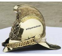 Elmetto pompiere capo pompiere vintage nautico in ottone fatto a mano da...