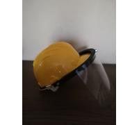 ELMETTO-PROTETTIVO CON VISIERA CASCHETTO PROTEZIONE DISPOSITIVO DPI DA CANTIERE.