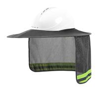 Elmetto protettivo da sole, Elmetto protettivo da sole, a tesa intera con protezione per il collo, Visiera per ad alta visibilità con striscia riflettente, Tesa
