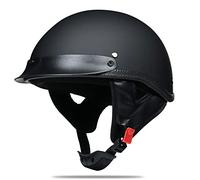 Elmetto Tedesco Casco Scodella per Adulto Uomo Donna, retrò DOT ECE Omologato Casco Mezzo, Caschi Demi-Jet, Casco Light Pilota Casco Scooter Casco Mezzo Aperto, Casco Mezzo Integrale