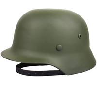 Elmetto Tedesco In Acciaio WW2 M35, WW II Casco Di Sicurezza Ad Alta Resistenza In Acciaio Tattico Militare Casco Tattico Con Fodera In Pelle Casco In Acciaio,Fibbia Regolabile E