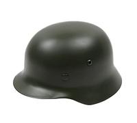 Elmetto tedesco WW2 Seconda Guerra Mondiale M35 in acciaio con fodera in pelle for Paintball Airsoft(OD)