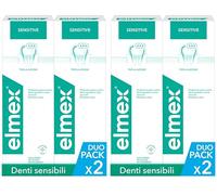 elmex Collutorio Sensitive I 2 Confezioni da 400ml I Protezione Extra dai Denti Sensibili e dalla Carie Radicolare I Con Fluoruro Amminico | con Tripla Azione | Rinfresca l´alito (Confezione da 2)