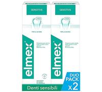 Elmex Collutorio Sensitive I 2 Confezioni da 400ml I Protezione Extra dai Denti Sensibili e dalla Carie Radicolare I Con Fluoruro Amminico | con Tripla Azione | Rinfresca l´alito | 0% Alcohol