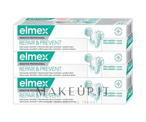 Elmex Dentifricio Antidolorifico Sensitive Professional Repair Prevent Trio 3 x 75 ml - Dentifricio