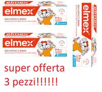 elmex dentifricio bimbi 0-6 anni offerta 3 pezzi111