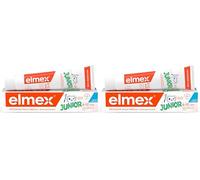 Elmex - Dentifricio Junior 75ml (Consegna in 48 Ore), Dentifricio per i Denti Permanenti dei bambini, Protezione contro la Carie dei Bambini, Formula Avanzata per Bambini (Confezione da 2)