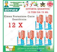 Elmex Protezione Carie Dentifricio 12 X Offerta Quantità 12 Tubi Da 75 ml