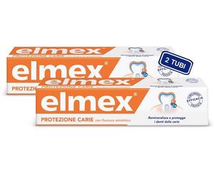 ELMEX PROTEZIONE CARIE per denti più sani 2 tubi da 75 ML prezzo promo