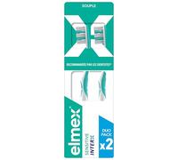 ELMEX - Spazzolini Sensitive Inter X - Pulizia delicata dei denti sensibili e degli spazi interdentali - Morbido - Progettato da esperti - Set di 2