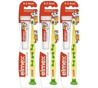 Elmex® Spazzolino educativo Bambini dai 0 ai 3 anni - Morbido 3x1 pz S