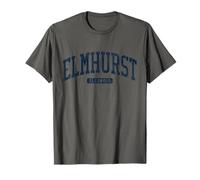 Elmhurst Illinois IL College University Style Blu Maglietta