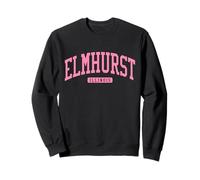 Elmhurst Illinois Il College University Style Navy Felpa