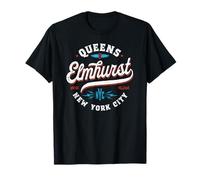 Elmhurst Queens - New York grafica vintage Maglietta