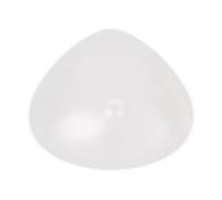ELMIKA Un Pezzo Silicone Forma Del Seno Mastectomia Protesi per Nuoto Triangolo Reggiseno Enhancer Inserto Profondo Concavo Bra Pad, Trasparente, L (215g/piece)