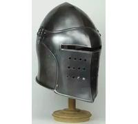 Elmo Barbuta Medievale Grande Replica Del Cavaliere Templare SCA 18GA LARP