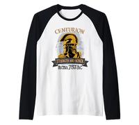 Elmo Centurione Romano Forza Onore Antica Roma 753 AC Maglia con Maniche Raglan