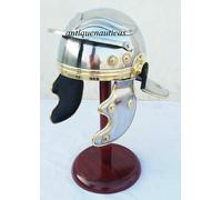 Elmo da soldato centurione romano antico con supporto in legno REGALO DI...